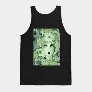 70s deco poster art print fashion Tank Top